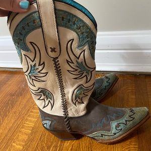 Tony Lamas Turquoise Cowboy Boots